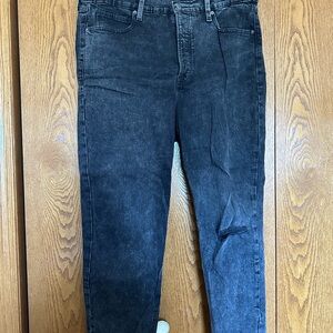 Old Navy Women’s Distressed High-Rise Black Jeans